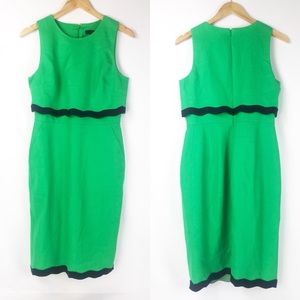 Emerald Green Linen Dress